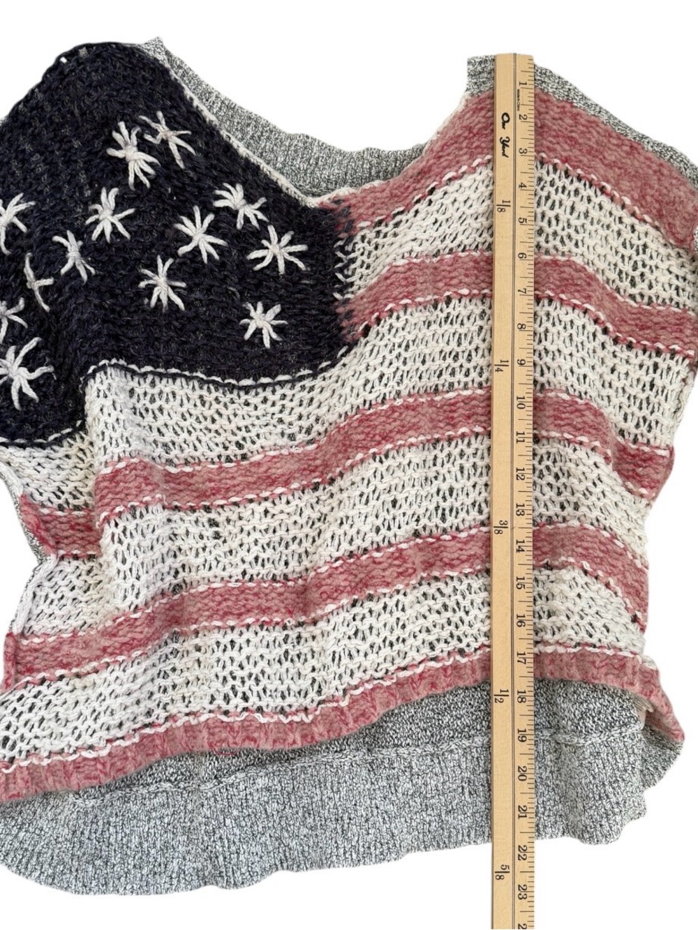 Free People Slouchy American Flag Sweater - Picture 6 of 10